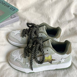 Stetnode back to school Grey Clear Star Sneakers