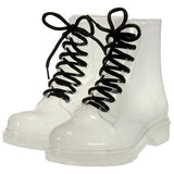 Stetnode Clear Lace Up Boots