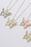 Stetnode Copper Butterfly Necklace