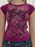 Stetnode Vintage Butterfly Baby Tee