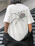 Stetnode Men's Rhinestone Spider Short Sleeve Tee