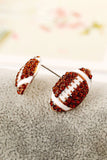 Stetnode Basketball Baseball Football Diamond Stud Earrings