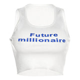 Stetnode Women Winter Outfit Christmas Gifts Future Millionaire Tank Top