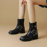 Stetnode Grunge Sleaze Motorcycle Buckle Boots