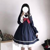 Stetnode Ruffled Puff Sleeve Bowtie Princesscore Dress