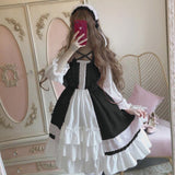 Stetnode Ruffled Puff Sleeve Bowtie Princesscore Dress