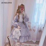 Stetnode Ruffled Puff Sleeve Bowtie Princesscore Dress