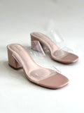 Stetnode Tamara Clear Double Strap Heel Sandal