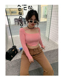 Stetnode back to school spring outfit Joanne Solid Color Long Flared Button Zip Denim Jeans Pants