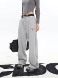 Stetnode back to school spring outfit RVNTENG Solid Color Baggy Loose Sweatpants