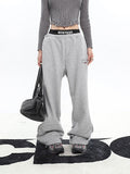 Stetnode back to school spring outfit RVNTENG Solid Color Baggy Loose Sweatpants