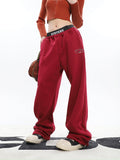 Stetnode back to school spring outfit RVNTENG Solid Color Baggy Loose Sweatpants