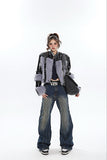 Stetnode back to school spring outfit Braelyn Washed Denim Blue Patchwork Jeans Pants