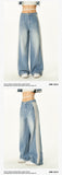 Stetnode back to school spring outfit Dallas Patchwork Denim Blue Cropped Jeans Jacket High Waist Straight Leg Denim Jeans Pants Matching Set