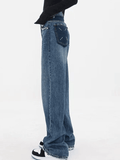 Stetnode Women jeans y2k Jean boyfriend classique contrasté