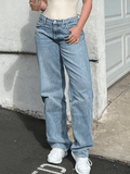 Stetnode Women jeans y2k Jean boyfriend classique délavé moyen