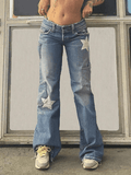 Stetnode Women jeans y2k Jean cargo Vintage Star en détresse