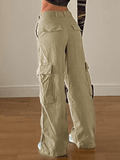 Stetnode Women jeans y2k Jean cargo baggy à poches vintage