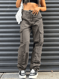 Stetnode Women jeans y2k Jean cargo vintage baggy multi-poches
