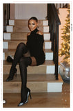 Stetnode Timeless Allure Over The Knee High Heel Boots - Black