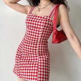 Stetnode Edna Checkered Mini Dress ~