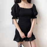 Stetnode Emilia Ruffle Puff Sleeve Dress ~