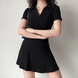 Stetnode Chic Touch Collar Dress ~