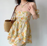 Stetnode Sweet Clementine A-Line Dress ~