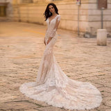 dress to impress divine being Wedding Dress 2024 Summer New off-Shoulder Wedding Dress Large Skirt Water Soluble Lace Trailing Wedding Dress