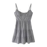 summer outfits inspo 2024 Summer New Small Seagull with Chest Pad Sexy Sling Dress Backless Strap Suspender Dress for Women