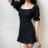 Stetnode Emilia Ruffle Puff Sleeve Dress ~