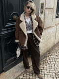 Stetnode Payton Faux Suede Shearling Coat