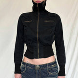 Stetnode Janell Zip-Up Cropped Jacket