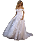 cybergoth dress to impress Wedding Dress 2024 Summer Women Lace Applique Sweetheart off Shoulder Backless Princess Bridal Party off Shoulder Wedding Dress