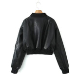 Stetnode Isa Leather Bomber Jacket