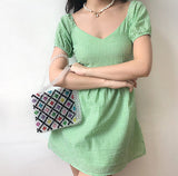 Stetnode Delilah Gingham Puff Dress ~