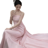 outfit New Studio Photography Theme Clothing Retro Outdoor Garden Style New Chinese Pink Couple Trailing Wedding Dress