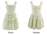 Stetnode Magical Meadow Floral Romper Dress ~