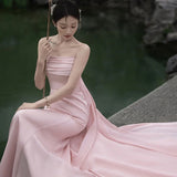 outfit New Studio Photography Theme Clothing Retro Outdoor Garden Style New Chinese Pink Couple Trailing Wedding Dress