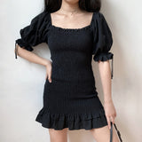 Stetnode Emilia Ruffle Puff Sleeve Dress ~