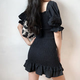 Stetnode Emilia Ruffle Puff Sleeve Dress ~