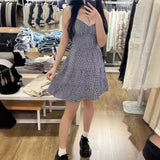 summer outfits inspo 2024 Summer New Small Seagull with Chest Pad Sexy Sling Dress Backless Strap Suspender Dress for Women