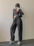 Stetnode back to school spring outfit Alanna Solid Color Loose Baggy Sweats Sweatpants