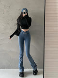 Stetnode back to school spring outfit Kara Slim Denim V Waist Flare Jeans Pants