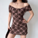 Stetnode Favourite Sweets Plaid Dress ~