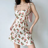 Stetnode Delicate Cherry Print Dress