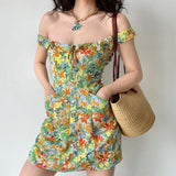 Stetnode Rainforest Painting Pocket Dress ~