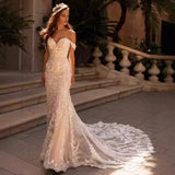 dress to impress divine being Fishtail Trailing Outdoor Light Wedding Dress Lace Slimming Bridal Main Wedding Dress 2024 New Wedding Fairy Wedding Dress