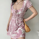 Stetnode Lina Landscape Painting Dress ~