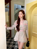 Stetnode Etoile Plaid Tweed Dress ~